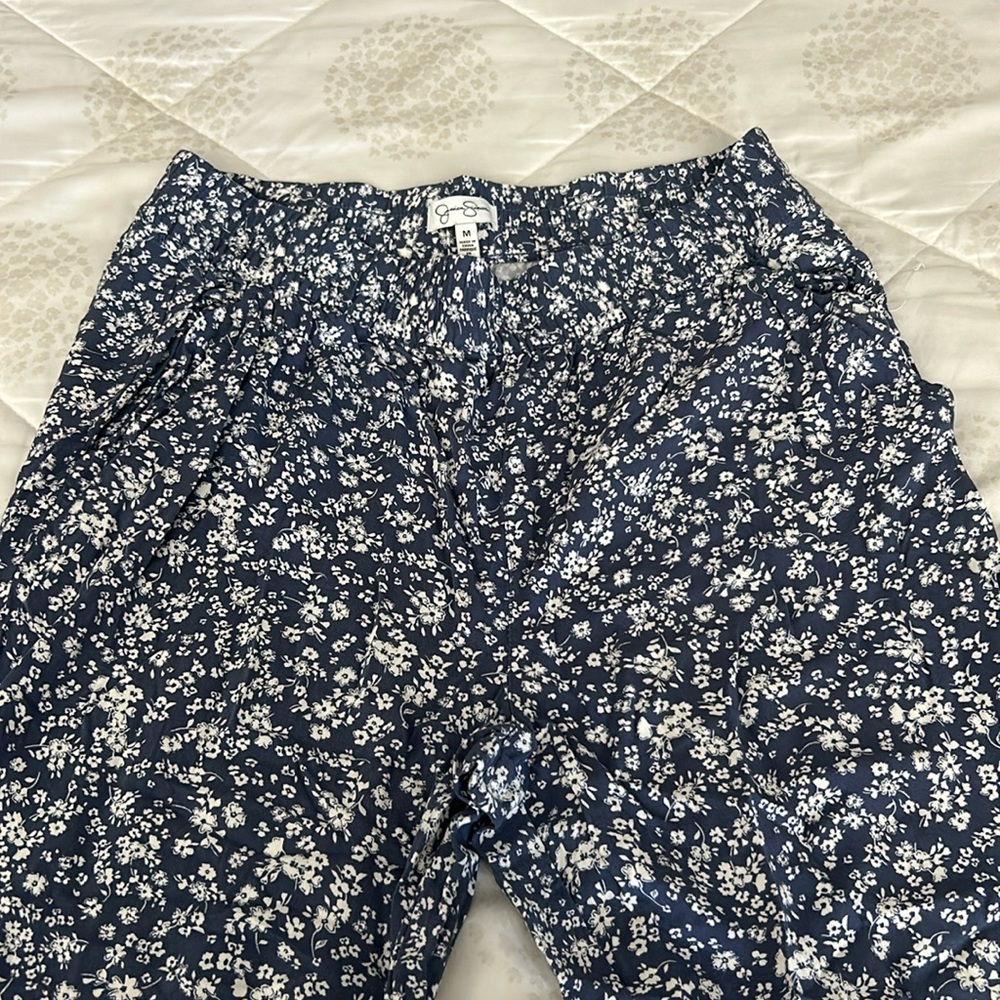 Blue floral bottoms